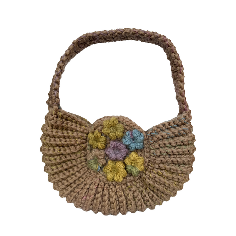 Earthy Floral Crescent Bag