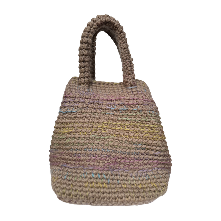 Earthy Floral Bucket Bag