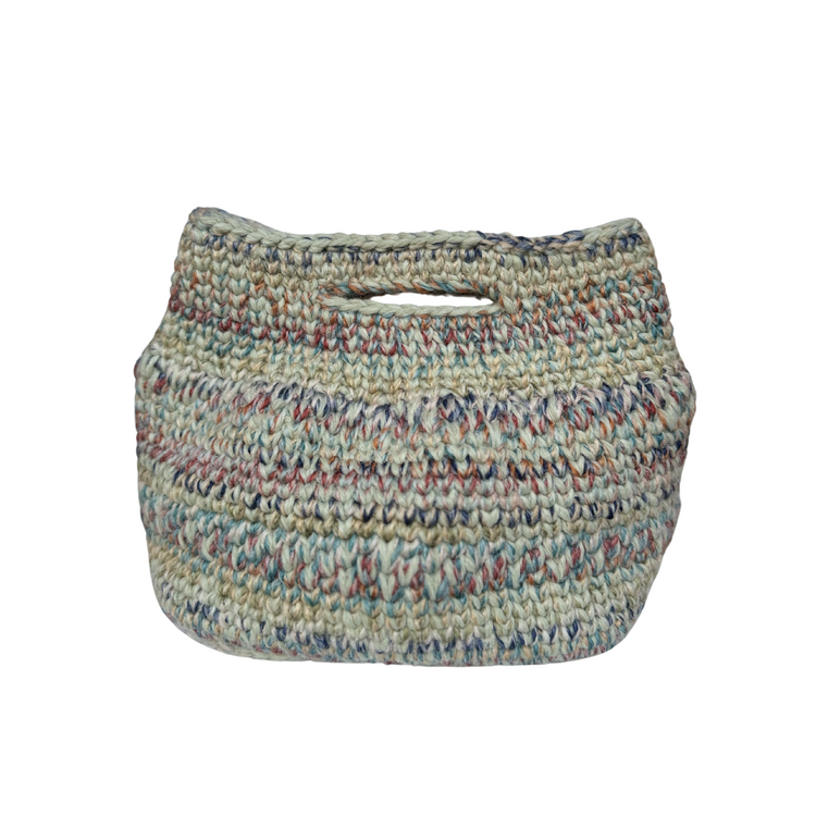 Green Pastel Crochet Tote Bag