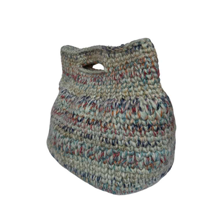Green Pastel Crochet Tote Bag