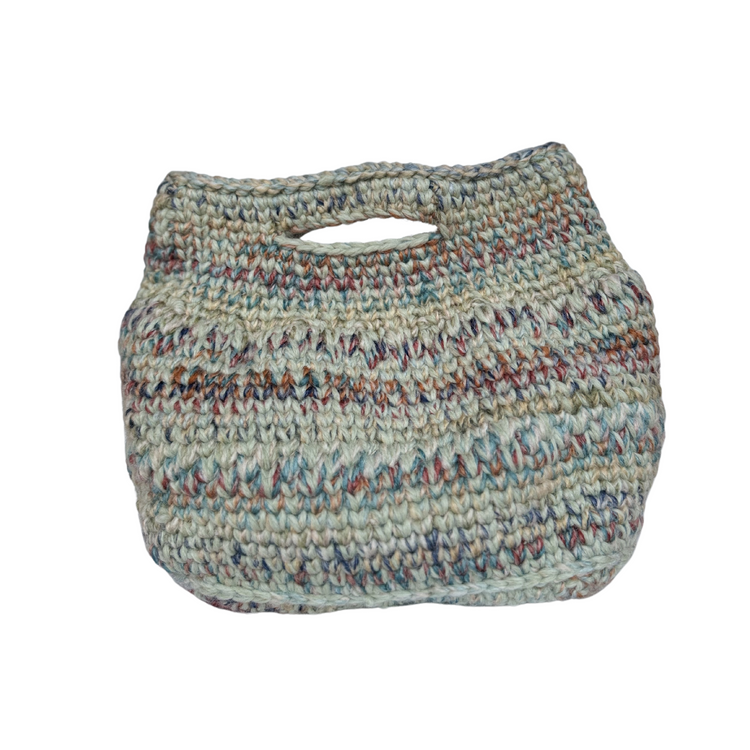 Green Pastel Crochet Tote Bag