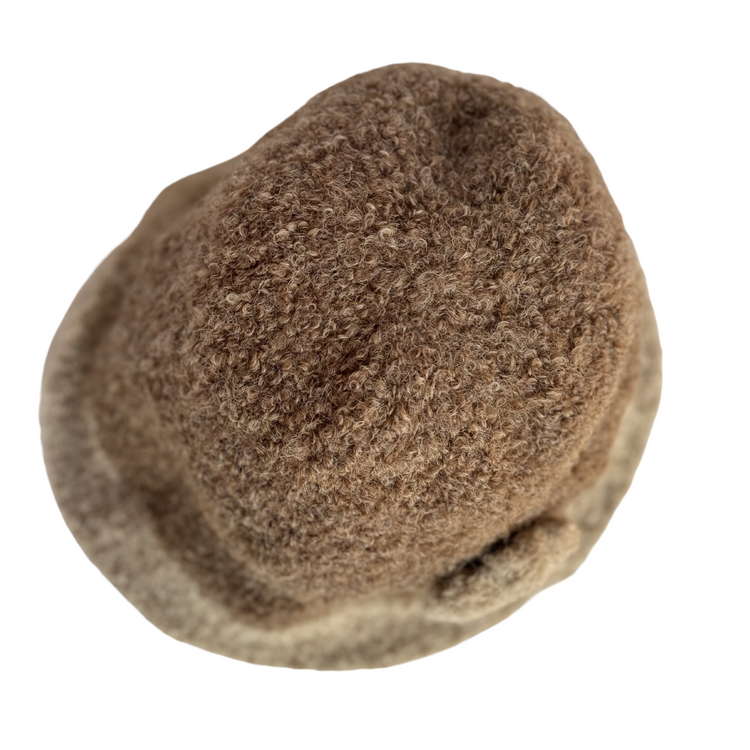 Brown Boucle Hat