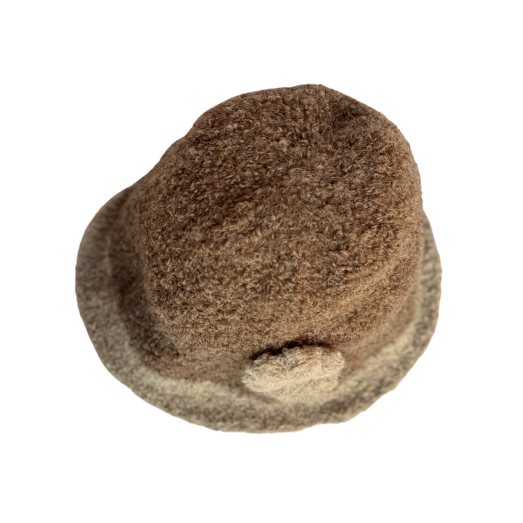 Brown Boucle Hat