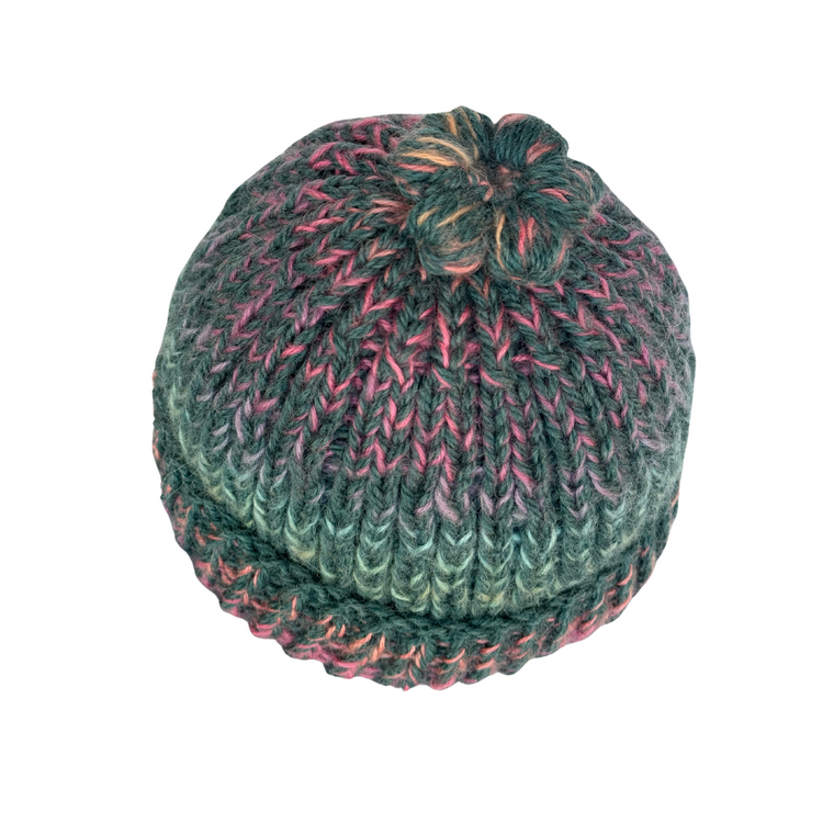 Blue Multi-Colored Beanie