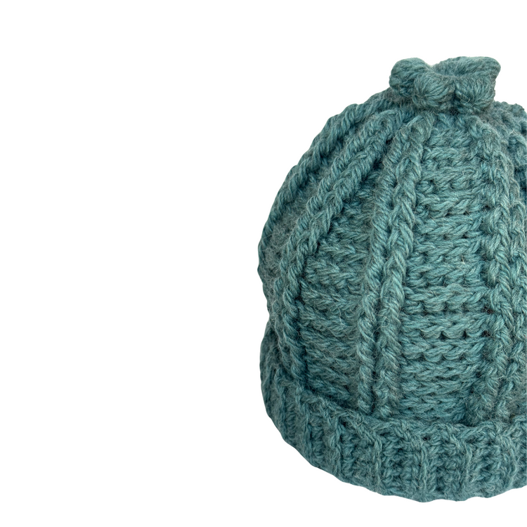 Blue Crochet Beanie