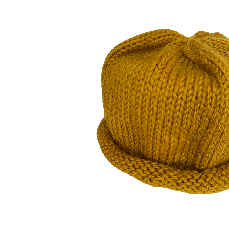 Vibrant Golden Brown Beanie