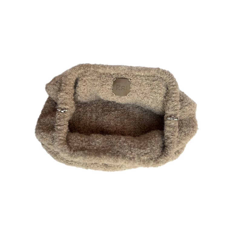 Boucle Teddy Clutch