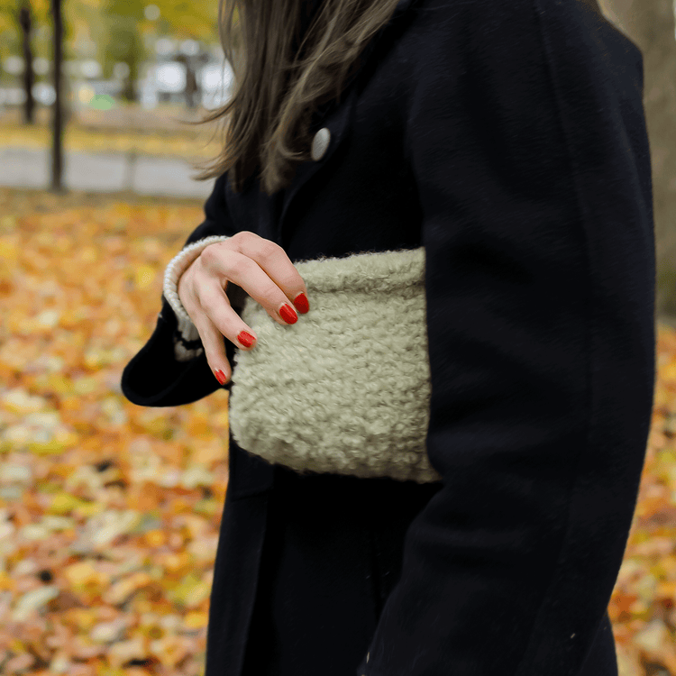 Pastel Green Medium Teddy Clutch