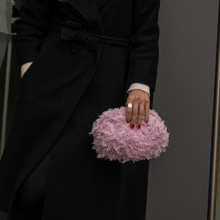 Pink Teddy Clutch