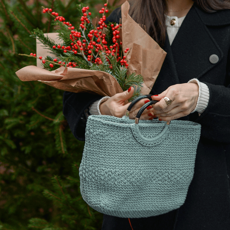 Turquoise Classic Crochet Bag