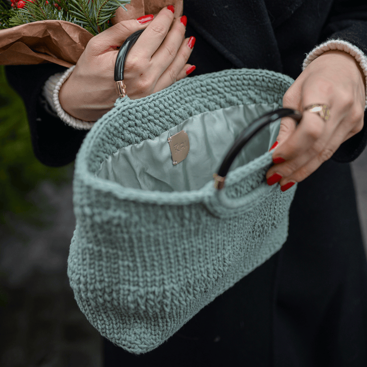 Turquoise Classic Crochet Bag