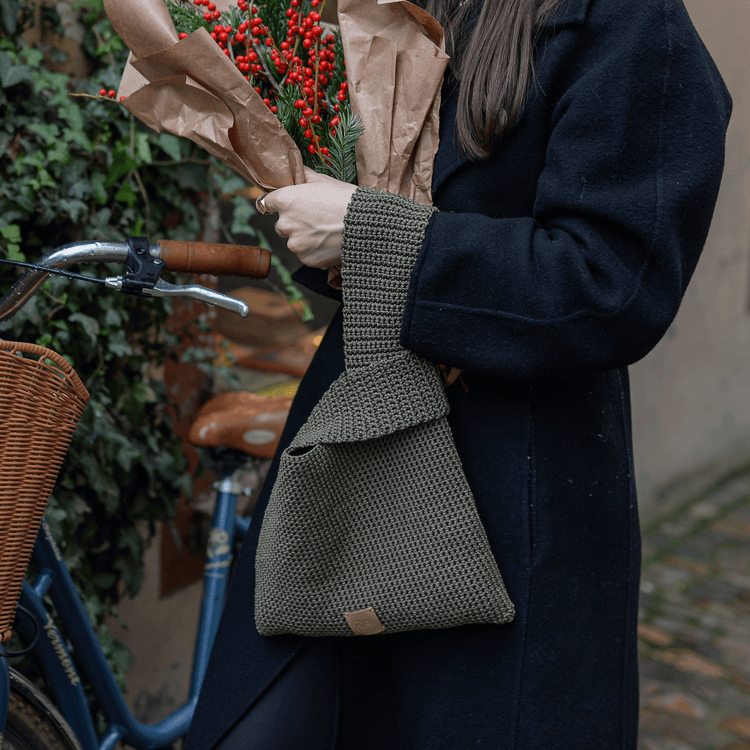 Japanese Knot Green Bag