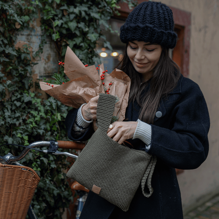 Japanese Knot Green Bag