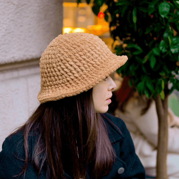 Teddy Crochet Bucket Hat