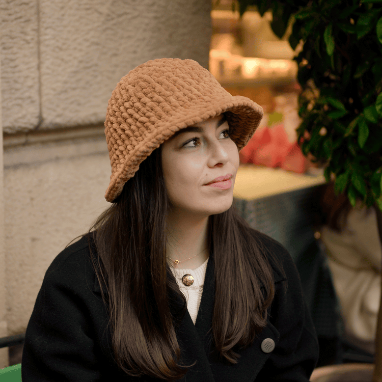 Teddy Crochet Bucket Hat
