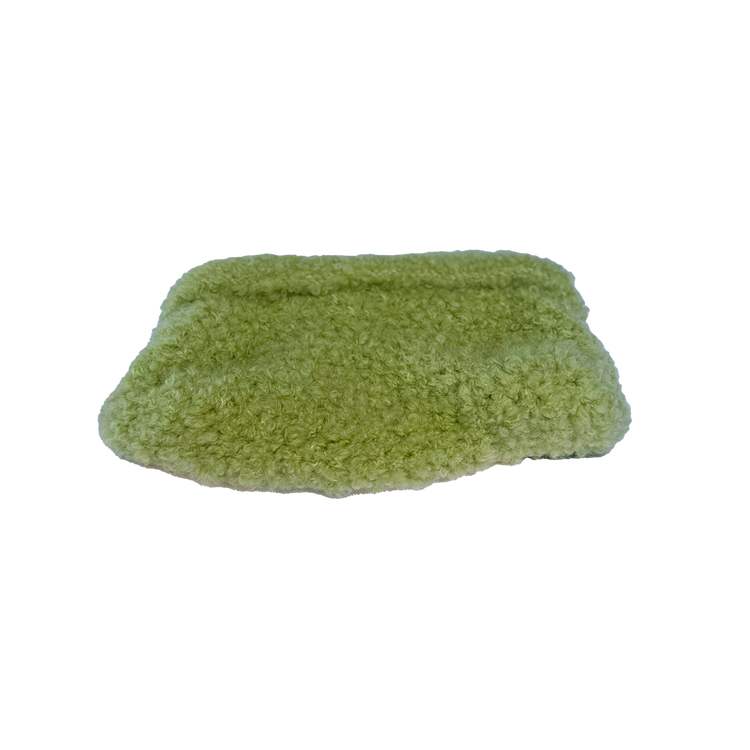 Pastel Green Big Teddy Clutch Bag