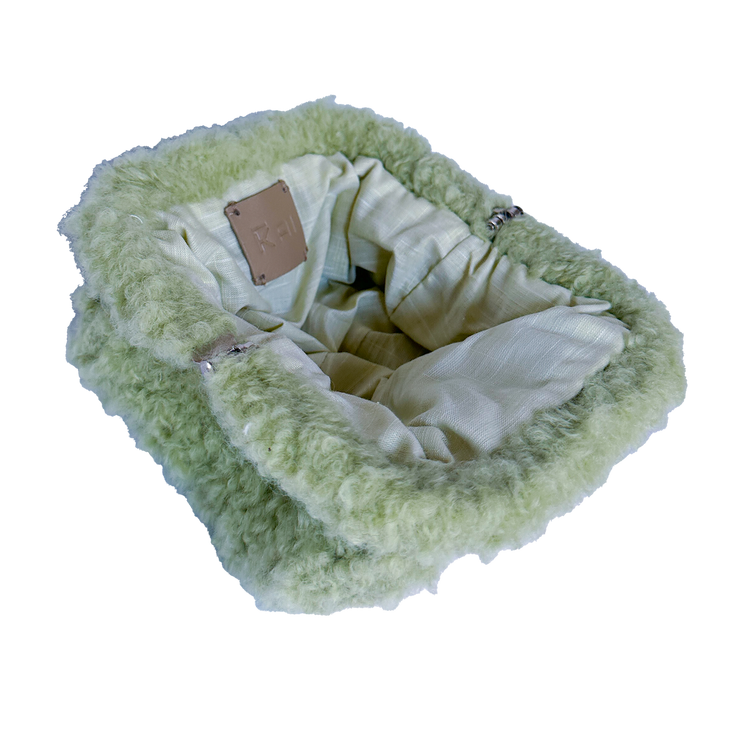 Pastel Green Small Teddy Clutch
