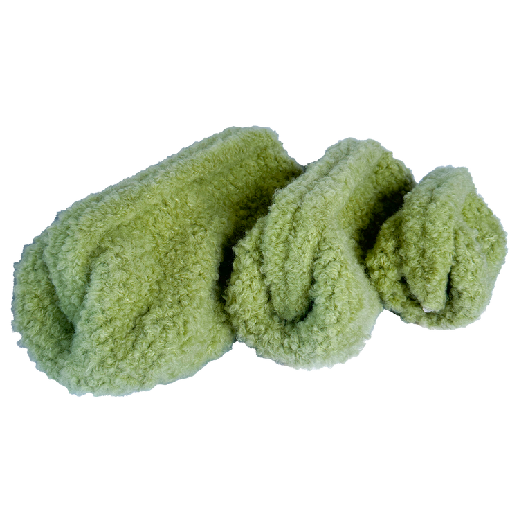 Pastel Green Big Teddy Clutch Bag