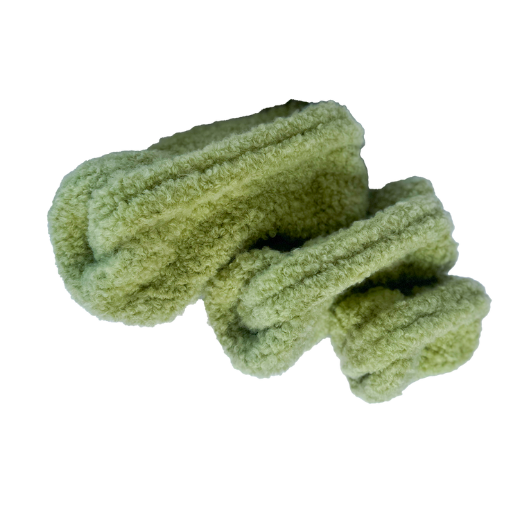 Pastel Green Medium Teddy Clutch