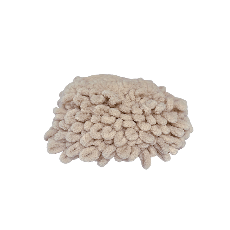 Loop Stich Beige Clutch