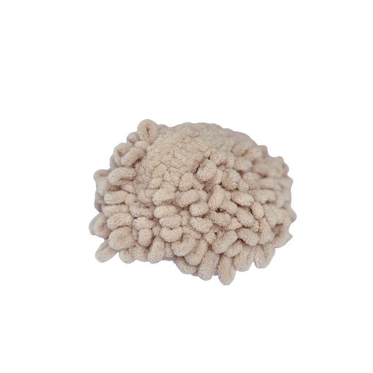 Loop Stich Beige Clutch