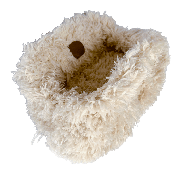 Beige Teddy Clutch