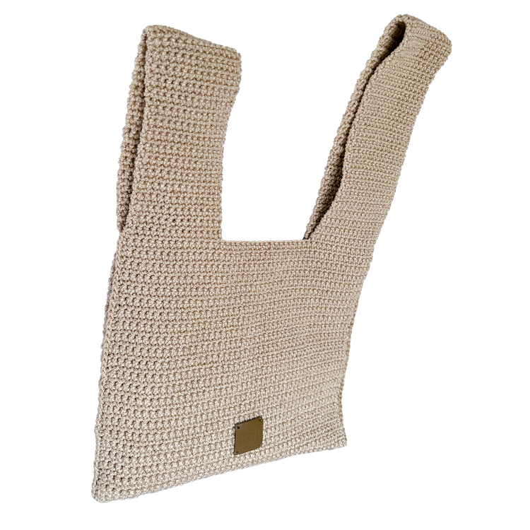 Japanese Knot Beige Bag