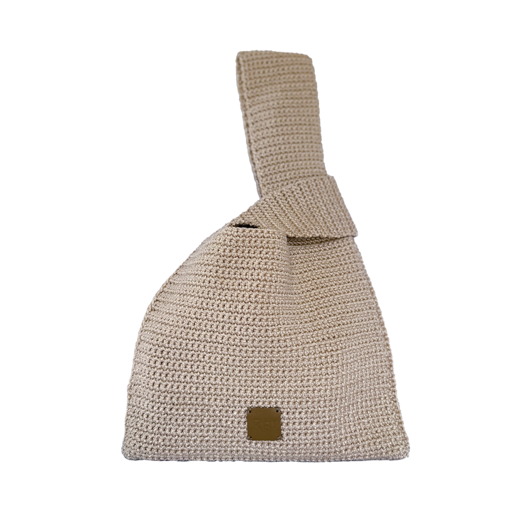 Japanese Knot Beige Bag