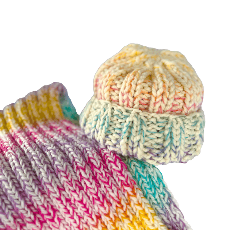 Rainbow beanie