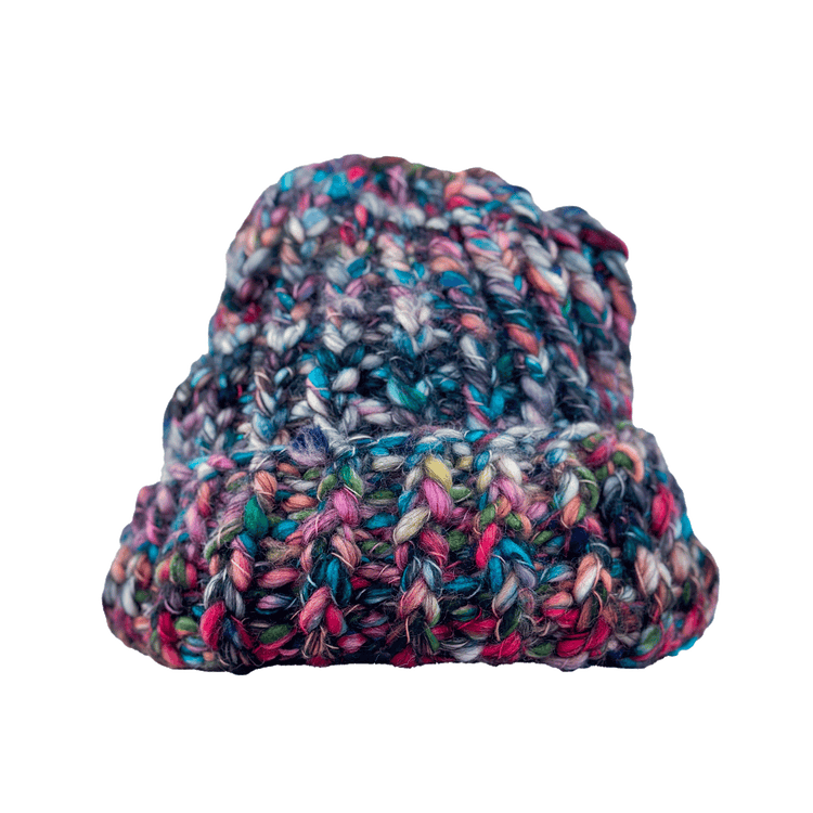 Multi-colour Merino Wool Knit Beanie