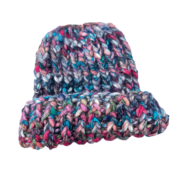 Multi-colour Merino Wool Knit Beanie