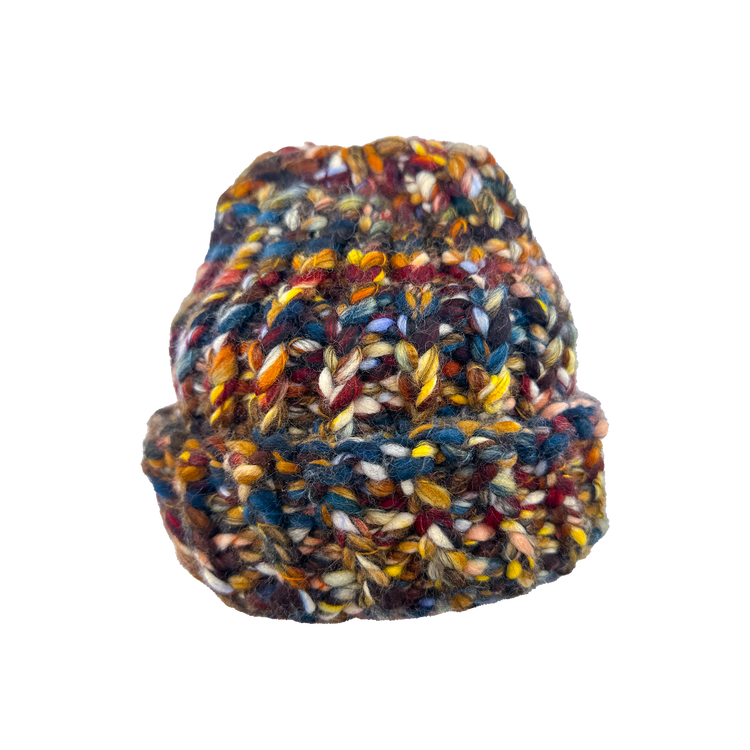 Multi-colour Merino Wool Knit Beanie