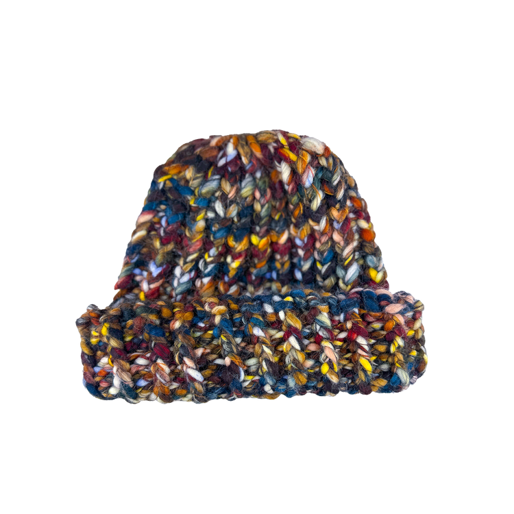 Multi-colour Merino Wool Knit Beanie
