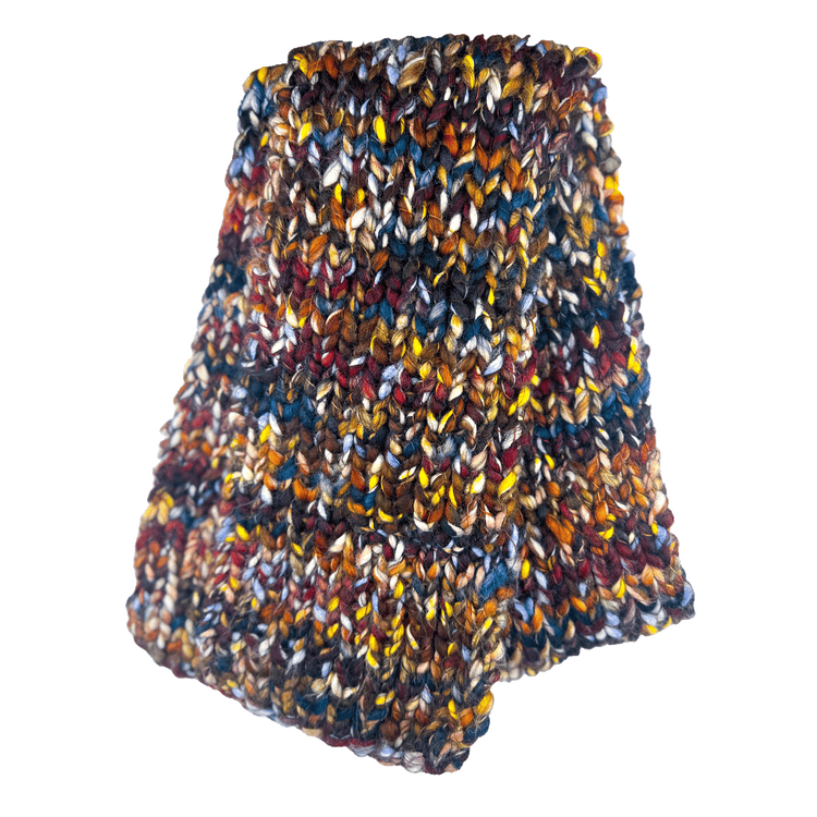 Multi-colour Merino Wool Knit Scarf