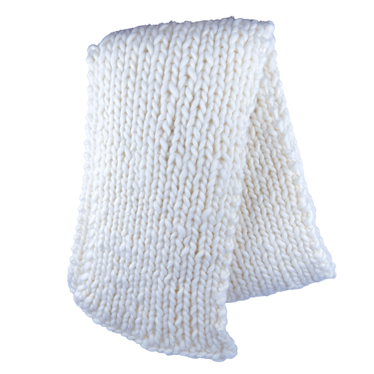 Merino Wool Knit Scarf