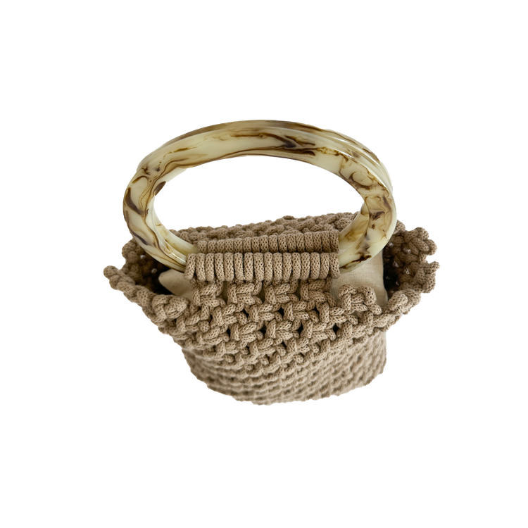 Beige Macrame Bag