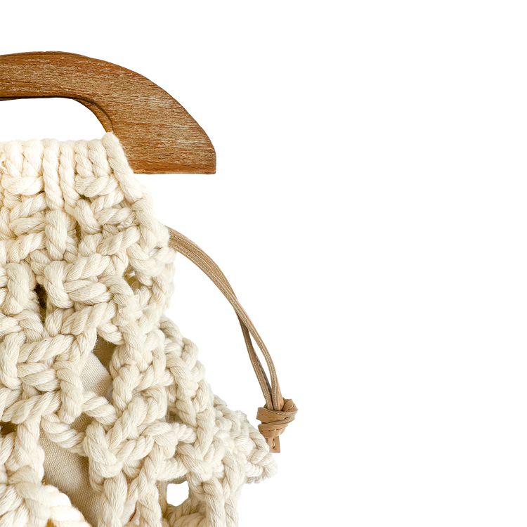 Azure Coast Summer Macrame Bag