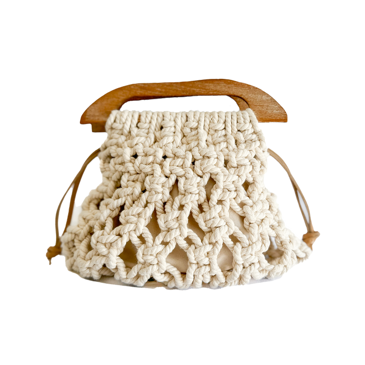 Azure Coast Summer Macrame Bag