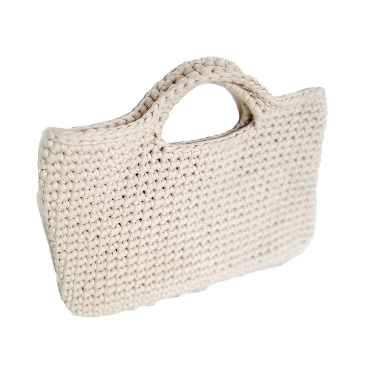 Pearl white Notebook Bag