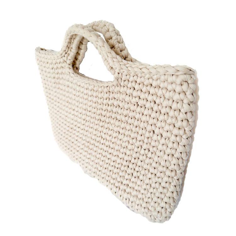 Pearl white Notebook Bag