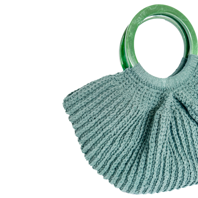 Bohemian Green Crochet Bag