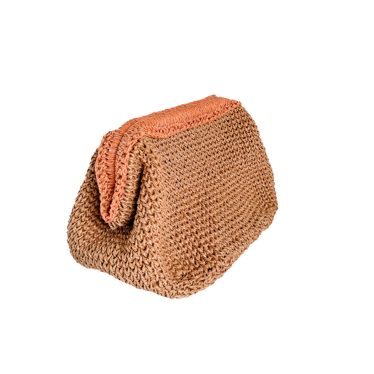Raffia Clutch