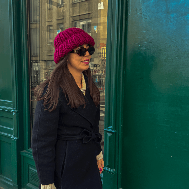 Red Chunky Beanie
