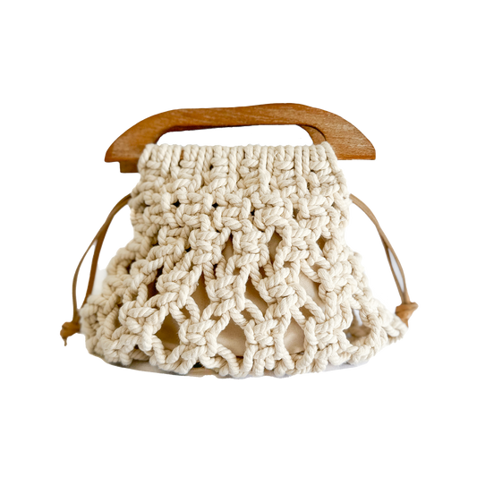 Azure Coast Summer Macrame Bag